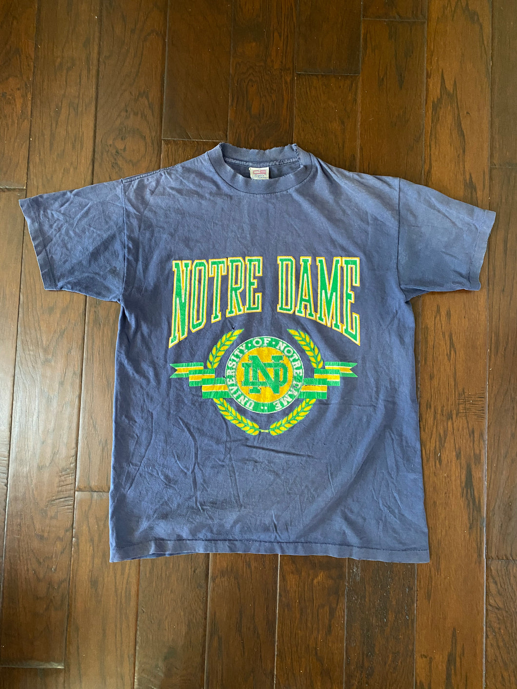 Notre Dame 1990’s Vintage Distressed T-shirt