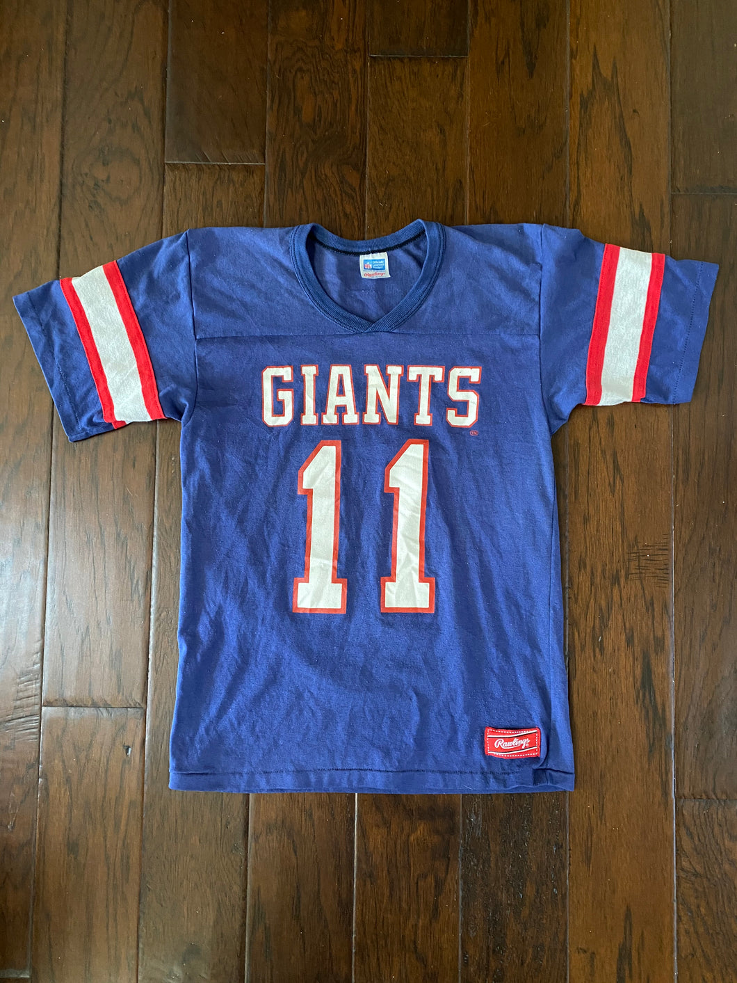 New York Giants 1980’s Phil Simms #11 Vintage Distressed Jersey