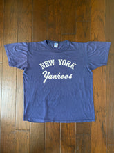 Load image into Gallery viewer, New York Yankees 1980’s Vintage Distressed T-shirt
