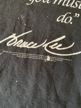 Load image into Gallery viewer, Bruce Lee Early 2000’s “Knowing Is Not Enough, You Must Apply” Vintage Distressed T-shirt
