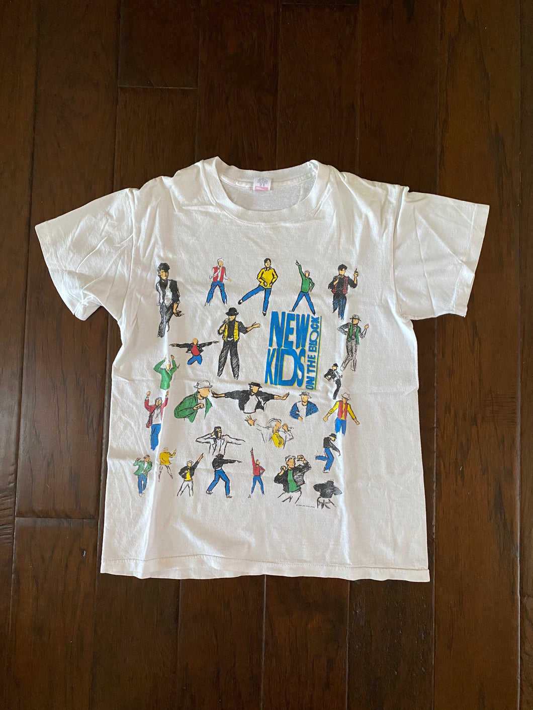 New Kids On The Block 1990 Vintage Distressed T-shirt