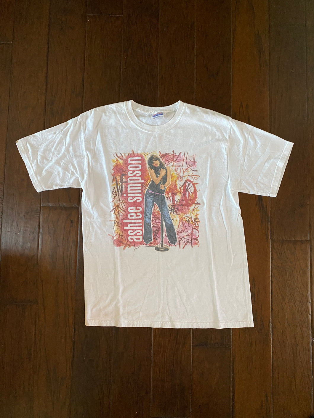 Ashlee Simpson 2004 “Autobiography Tour” Vintage Distressed T-shirt
