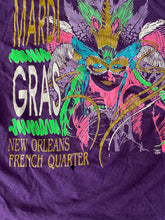 Load image into Gallery viewer, Mardis Gras 1990’s “New Orleans French Quarter” Vintage Distressed T-shirt
