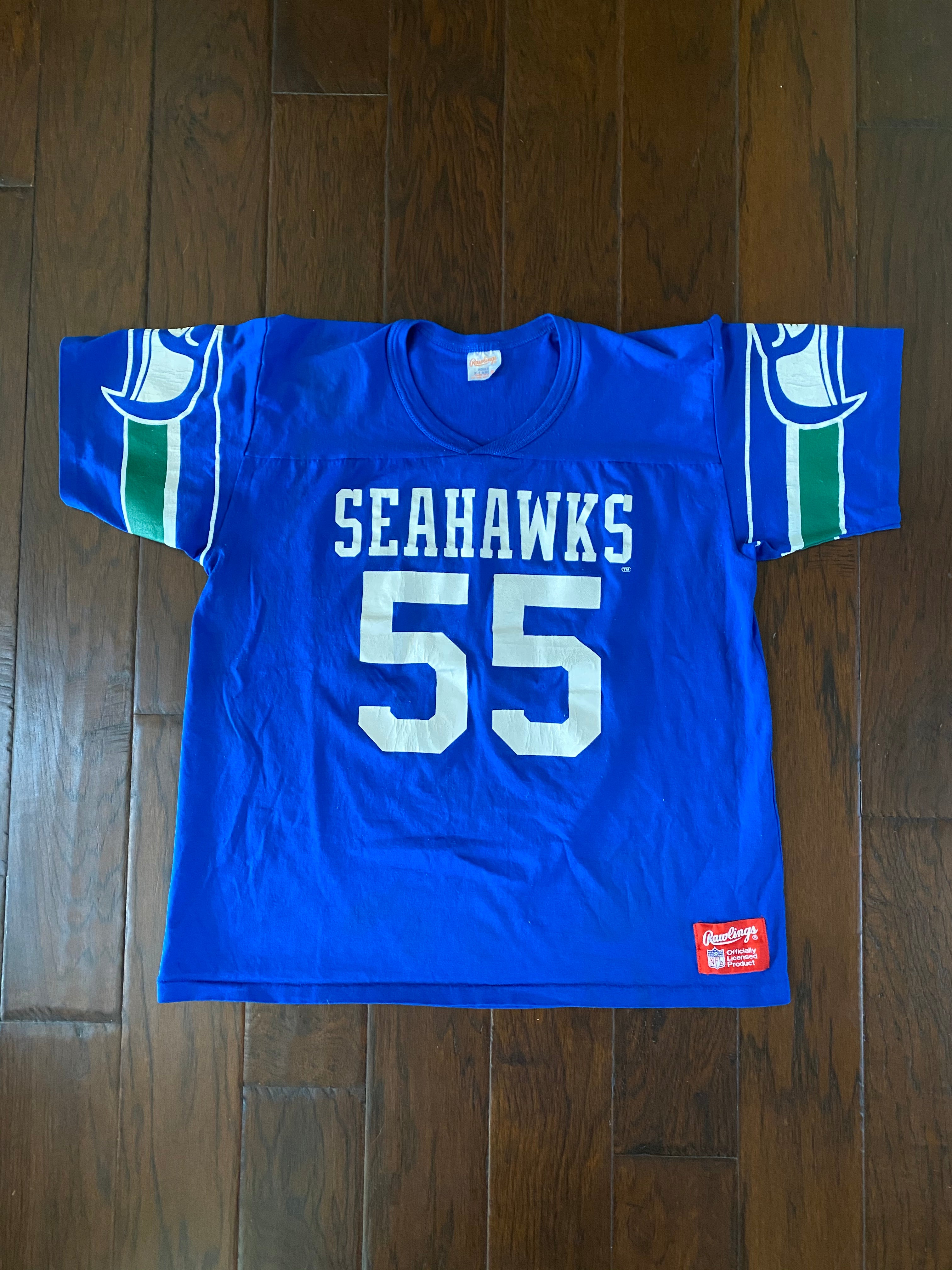 Vintage Brian Bozworth Seattle Seahawks Jersey 44 - Depop