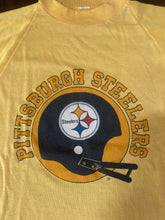 Load image into Gallery viewer, Pittsburgh Steelers 1980’s Vintage Distressed T-shirt

