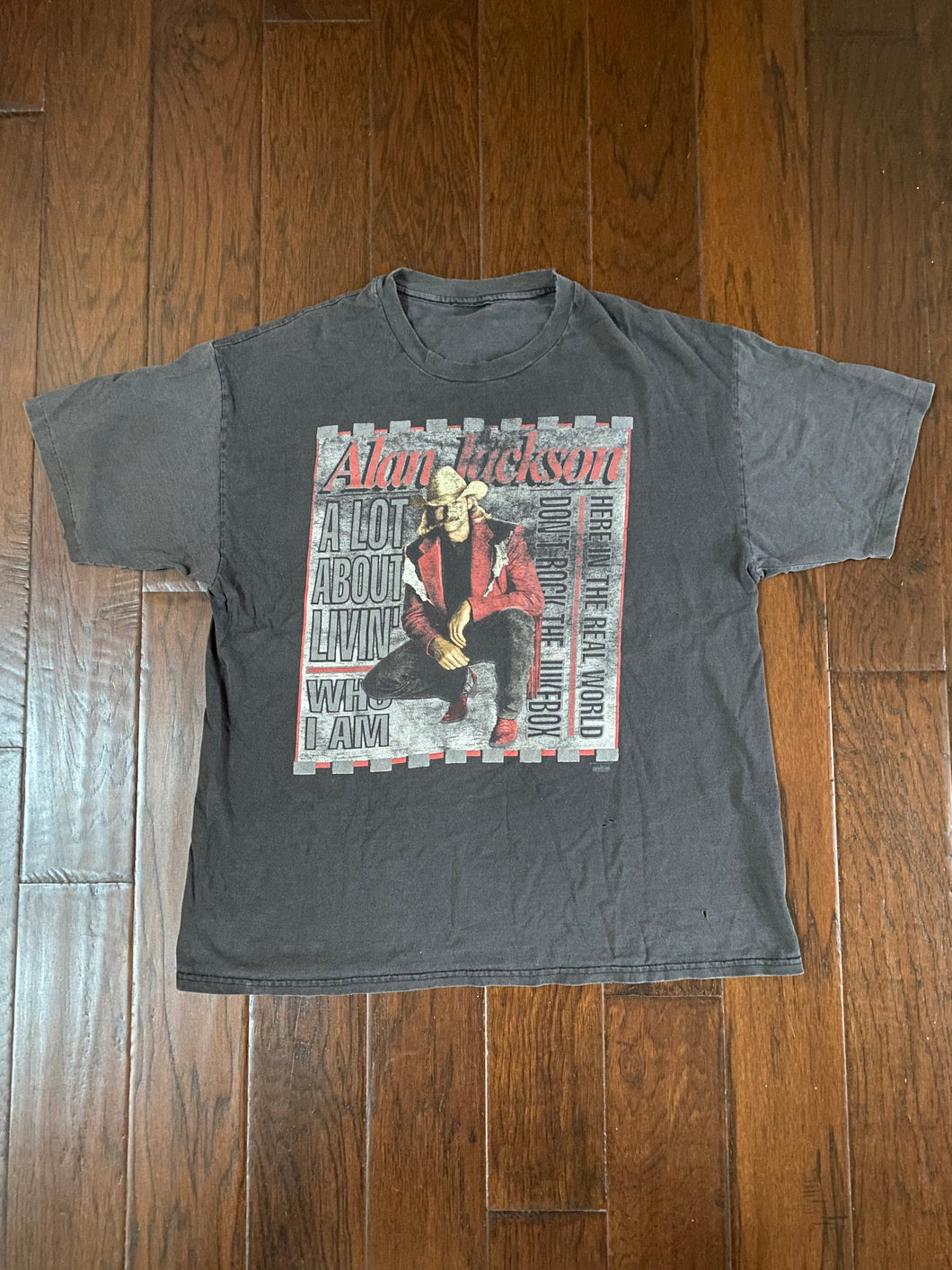 Alan Jackson 1995 Winterland Tag “A Lot About Livin” Vintage Distressed T-shirt
