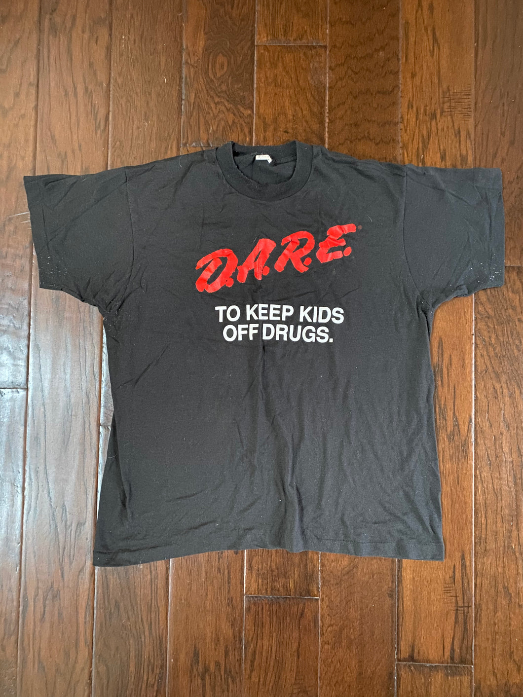 D.A.R.E “To Keep Kids Off Drugs” 1980’s Vintage Distressed T-shirt