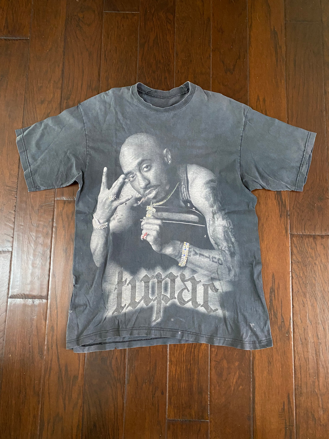 Tupac Shakur 2Pac 1990’s Vintage Distressed Rap T-shirt