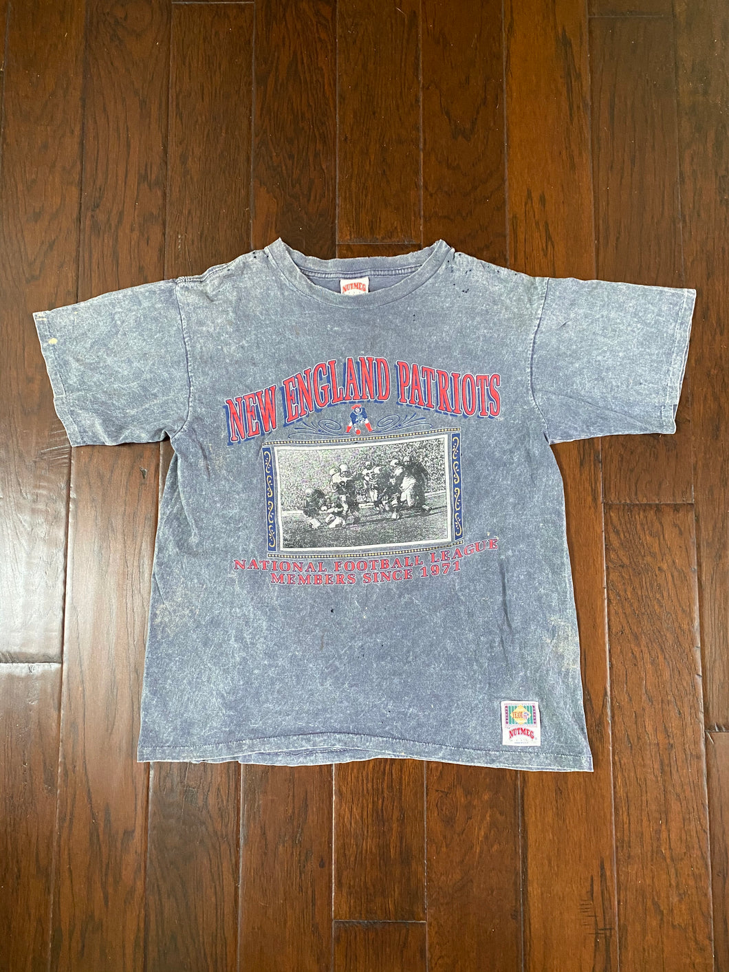 New England Patriots 1990’s Vintage Distressed T-shirt