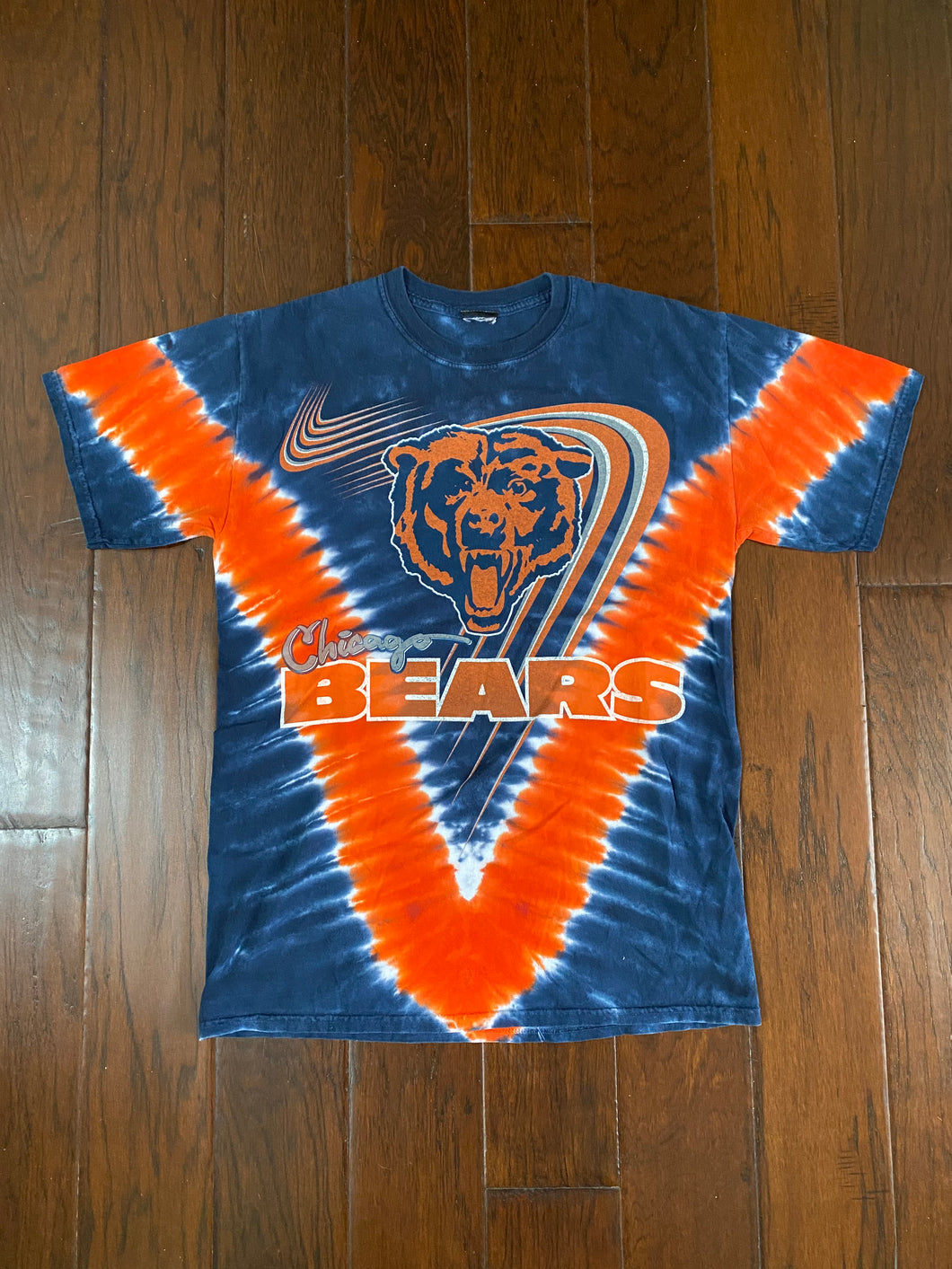 Chicago Bears 1990’s Tie-Dye Vintage Distressed T-shirt