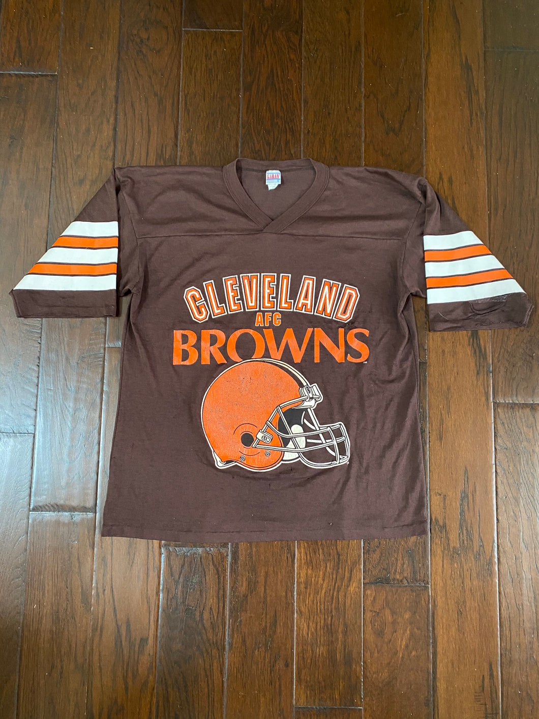 Cleveland Browns 1980’s Vintage Distressed Jersey T-shirt