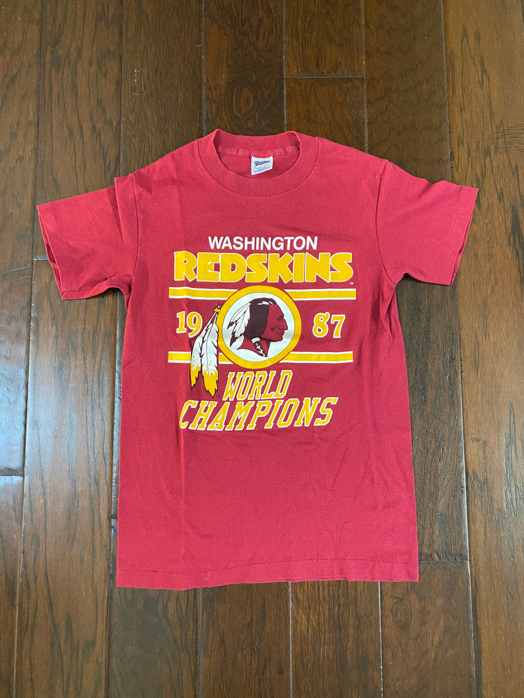 Washington Redskins 1987 “World Champions” Vintage Distressed T-shirt