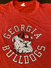 Load image into Gallery viewer, University of Georgia Bulldogs 1980’s Vintage Paper Thin Distressed T-shirt
