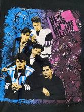 Load image into Gallery viewer, New Kids On The Block 1990 Neon Vintage Distressed Tour T-shirt

