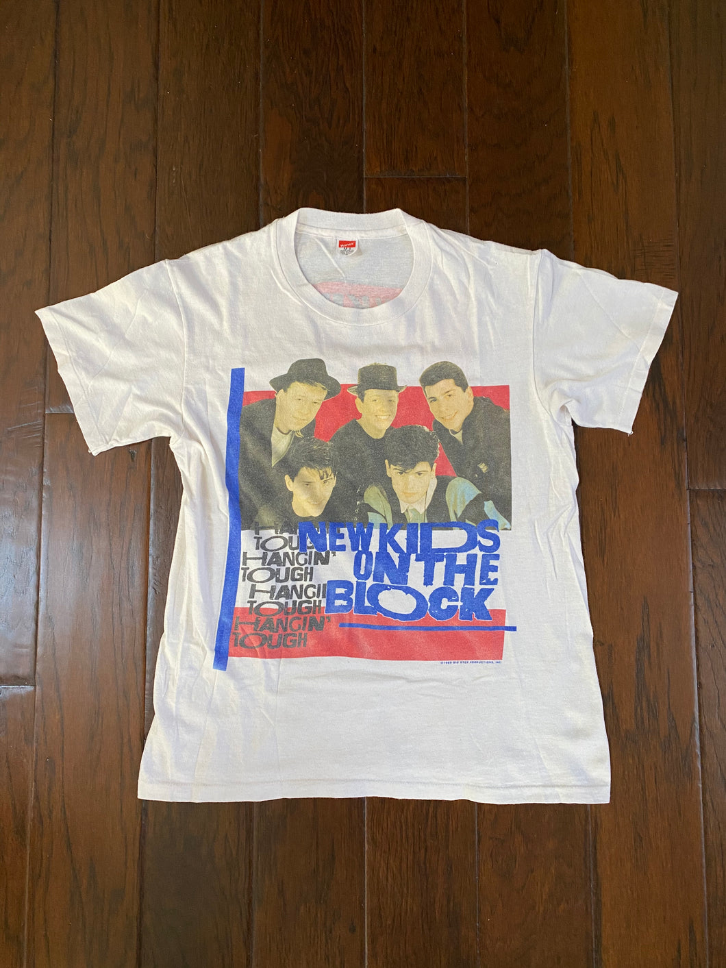New Kids On The Block 1989 “Hangin Tough” Vintage Distressed T-shirt