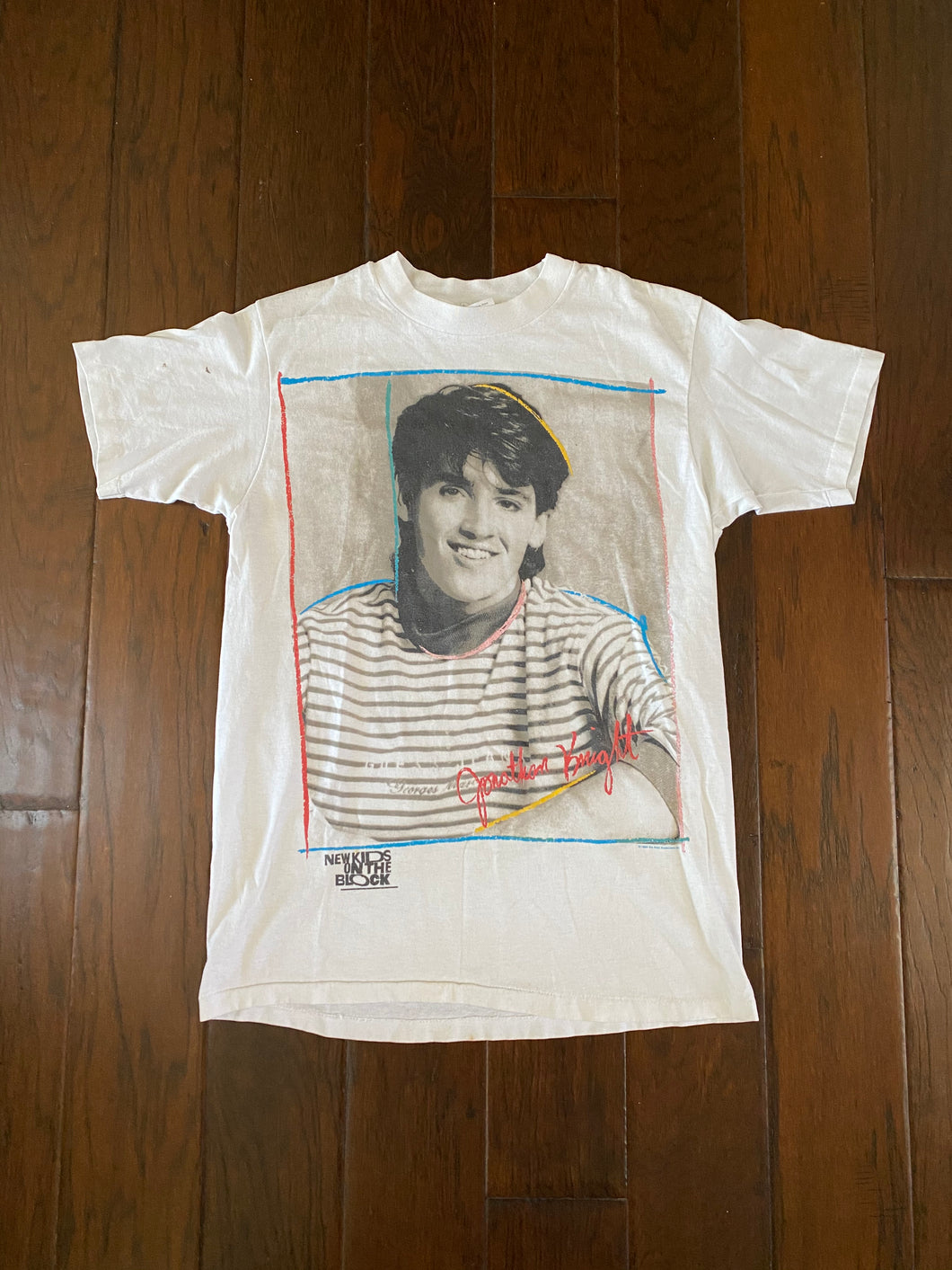 Jonathan Knight New Kids On The Block 1989 Vintage Distressed T-shirt