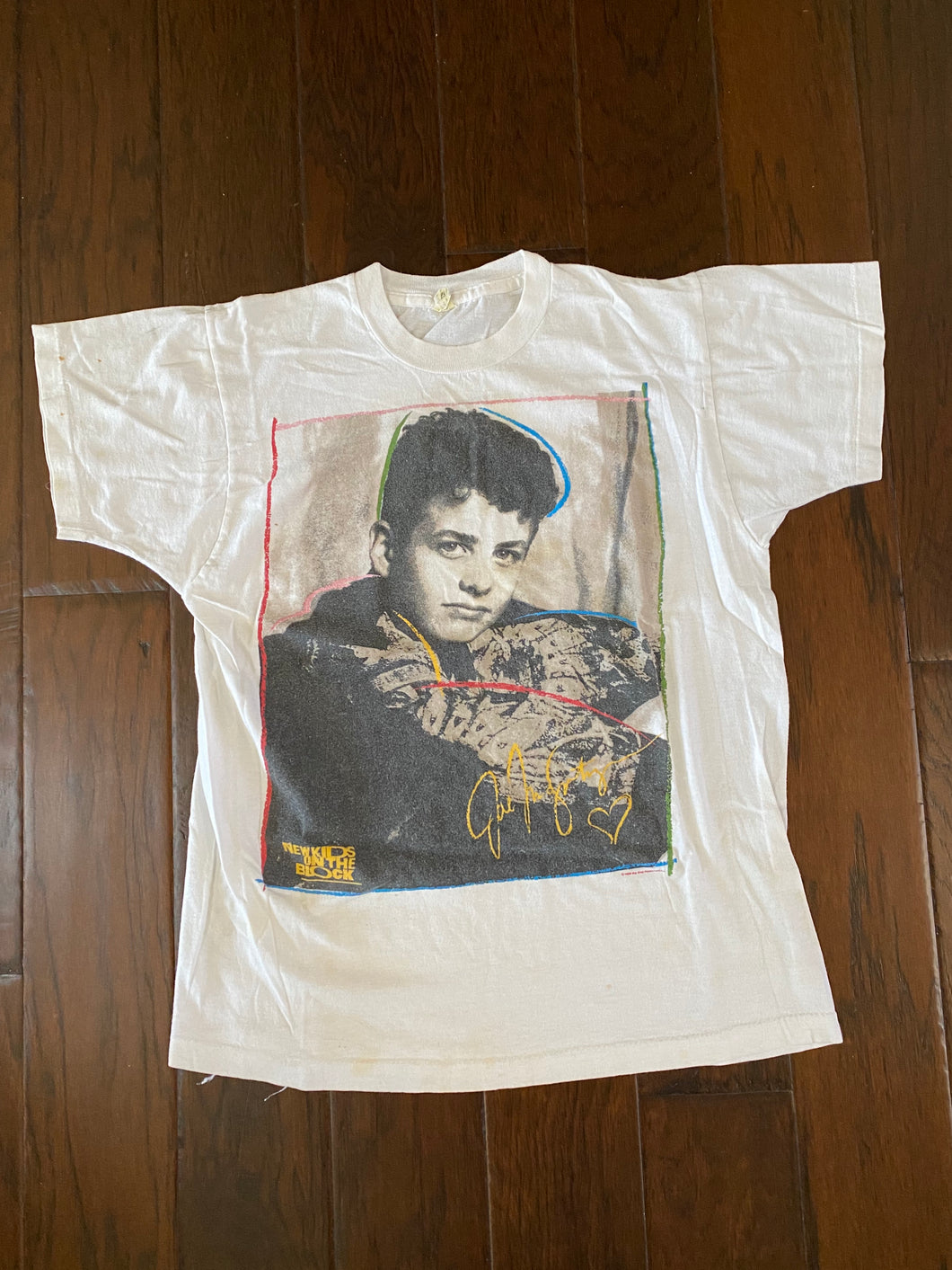 Joey McIntyre New Kids On The Block 1989 Vintage Distressed T-shirt