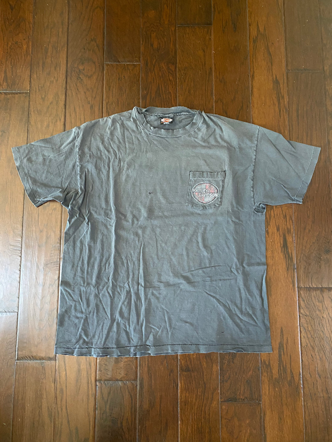 Harley-Davidson 1990’s “Ft. Lauderdale, Florida” Vintage Distressed Pocket T-shirt