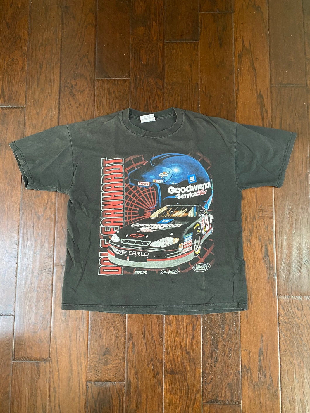 Dale Earnhardt #3 NASCAR 2000 Vintage Distressed T-shirt