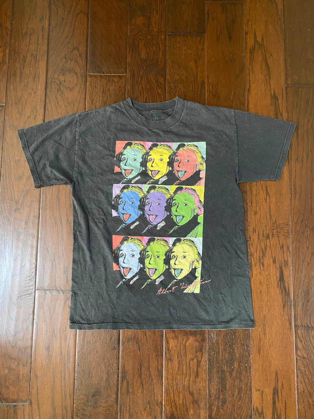 Albert Einstein Pop Art 2000’s Vintage Distressed T-shirt